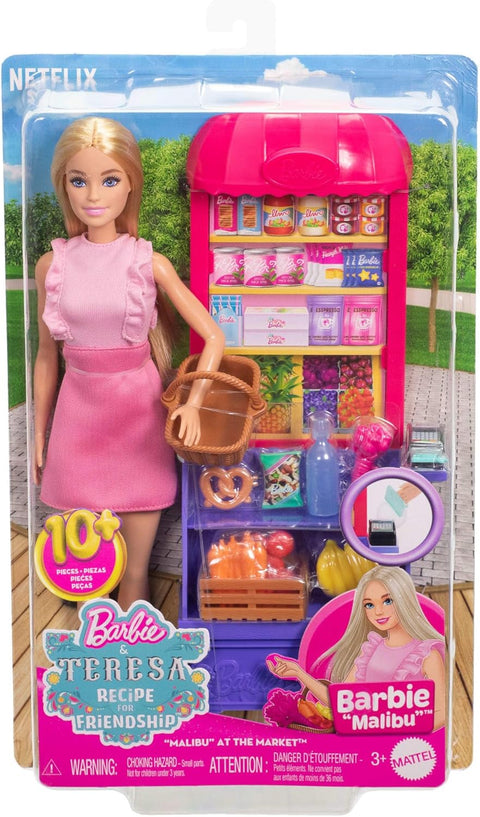 Barbie And Teresa Recipe For Friendship Malibu At The Market Doll & Playset With 11 Accessories