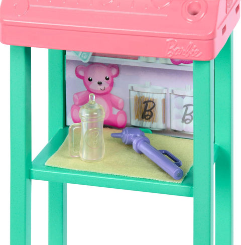 Barbie Baby Doctor Doll With Blonde Fashion Doll, 1 Baby Doll, Furniture & Accessories