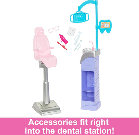 Barbie Careers Dentist Doll And Playset With Accessories, Blonde