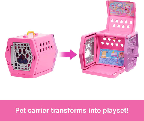 Barbie Chelsea Puppy Carrier Playset, Small Doll And Dog Carrier With Puppy Accessories