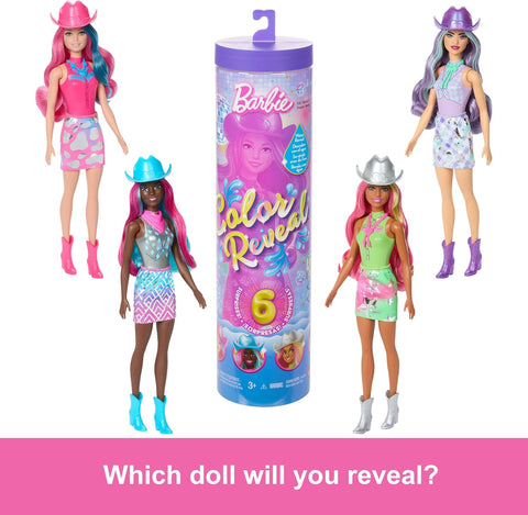 Barbie Color Reveal Disco Star Series Fashion Doll & Accessories With 6 Surprises