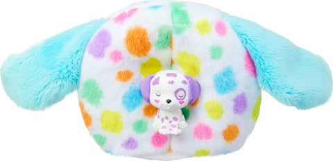 Barbie Cutie Reveal Doll & Accessories with Rainbow Dalmatian Plush Costume & 10 Surprises
