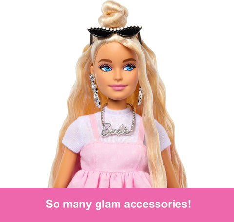 Barbie Deluxe Style Doll #3 in Pastel Pink Barbiecore Dress With Oversized Bow