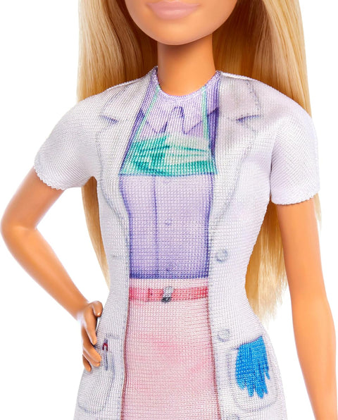 Barbie Dentist Doll With Blonde Fashion Doll, 1 Kid Doll, Medical Doctor Furniture & Accessories jcr74