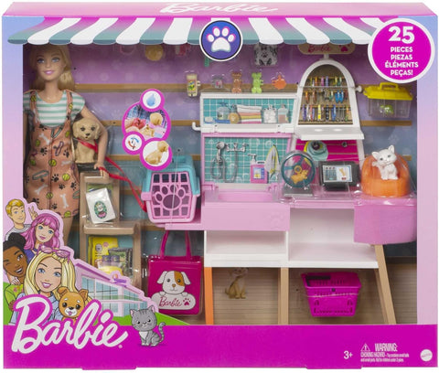 Barbie Doll And Pet Boutique Playset, Blonde