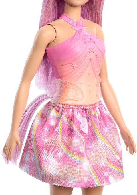 Barbie Unicorn Doll With Pink Hair, Ombre Outfit And Unicorn Accessories HRR13