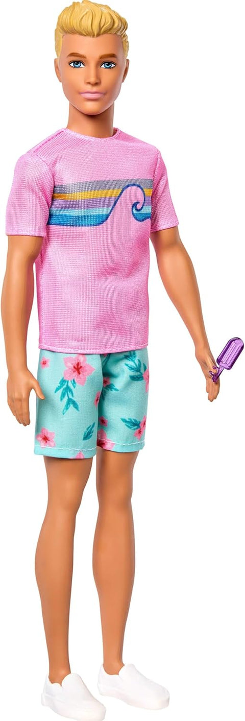 Barbie Mysteries: Beach Detectives Ken Doll in Signature Outfit With Storytelling Accessories