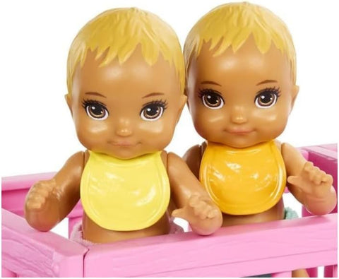 Barbie Skipper Babysitter Doll With Twin Nursery Playset & Accessories