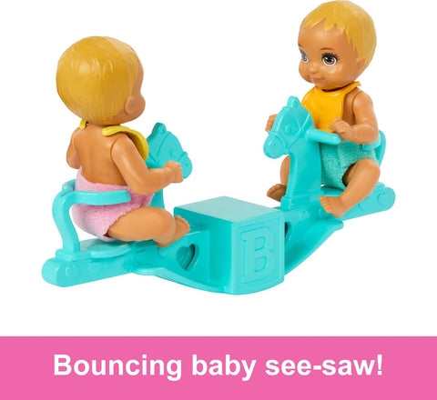 Barbie Skipper Babysitter Doll With Twin Nursery Playset & Accessories