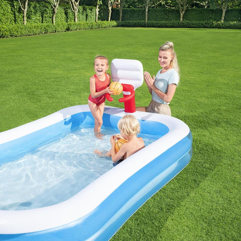 Bestway Basketball Inflatable Play Pool 251x168x102cm
