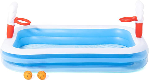 Bestway Basketball Inflatable Play Pool 251x168x102cm