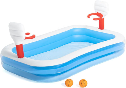 Bestway Basketball Inflatable Play Pool 251x168x102cm