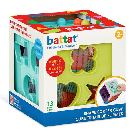 Battat Shape Sorter Cube 13 Pieces