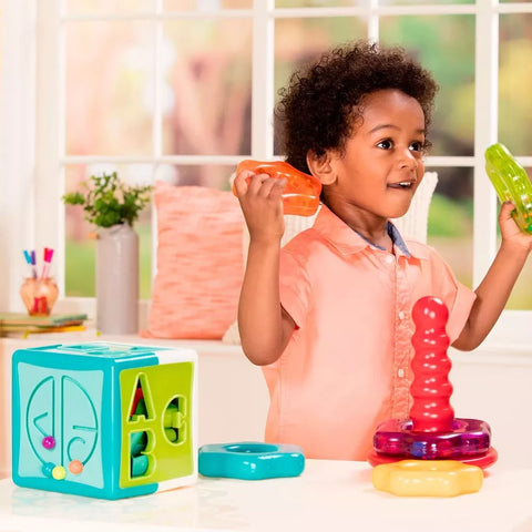 Battat Shape Sorter Cube 13 Pieces