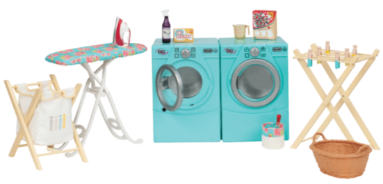 Spin Laundry Set Doll Washer And Dryer Our Generation Tumble And