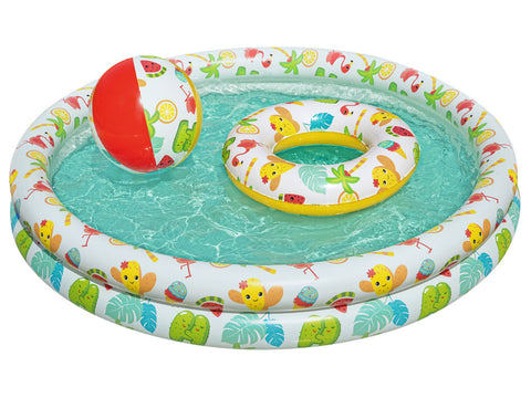 Bestway Beachtastic Inflatable Play Pool Set 122x20cm