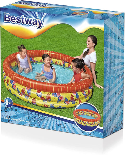 Bestway Beautiful Butterfly Inflatable Play Pool 168x38cm