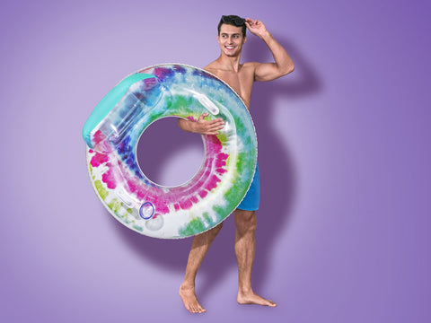 Bestway Tie Dye Swim Tube 118x117cm