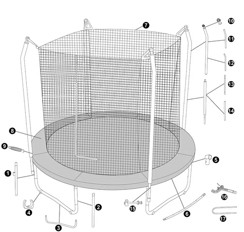 Bestway Xtreme Air Trampoline 305x255cm