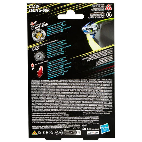 Beyblade X Claw Leon 5-60P Starter Pack Top and Launcher