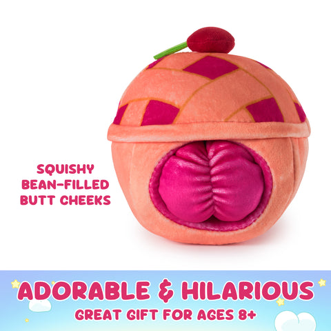 Cheeky Chonks Bootylicious Cheeky Cherry Reversible Plush 11.5cm