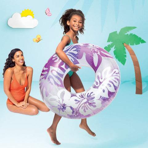 Intex Clear Tropical Color Inflatable Pool Swim Tubes 91cm