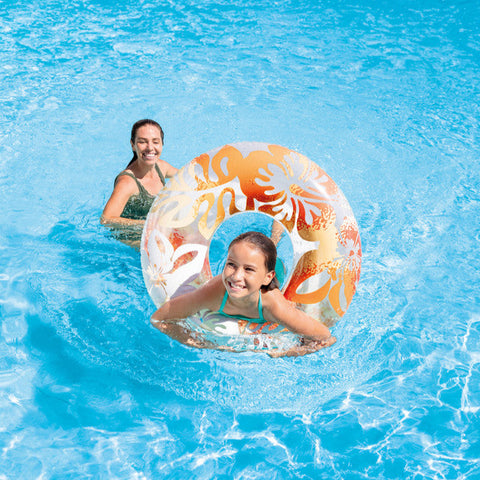 Intex Clear Tropical Color Inflatable Pool Swim Tubes 91cm