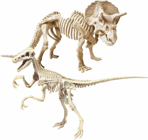 Clementoni Jurassic World Dinosaur kit 2-in-1 Triceratop+Velociraptor