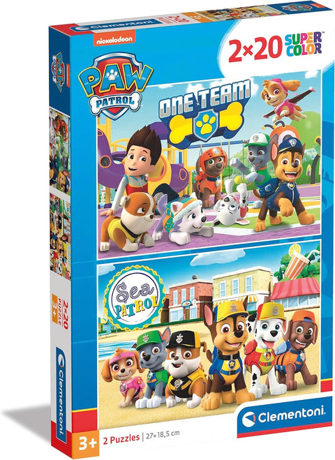 Clementoni SuperColor Paw Patrol Puzzle 2x20 Pieces