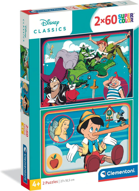 Clementoni SuperColor Disney Classics Puzzle 2x60 Pieces