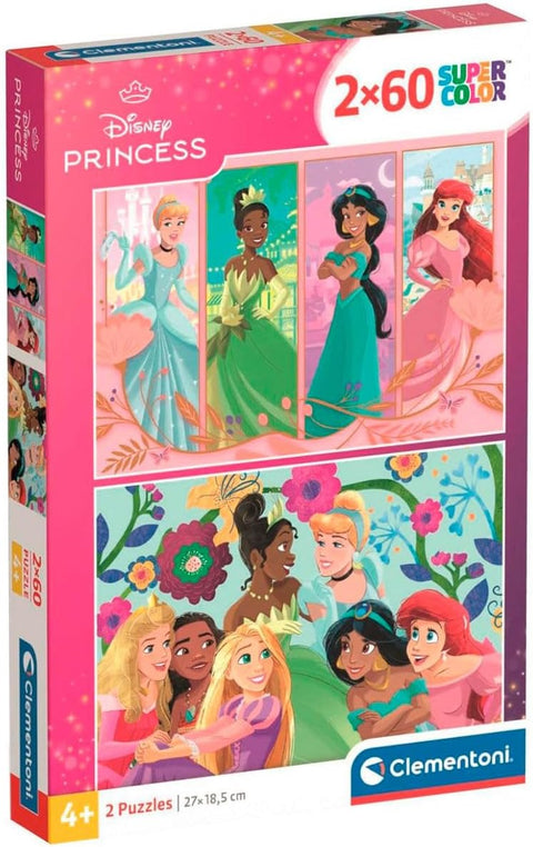 Clementoni SuperColor Disney Princess Puzzle 2x60 Pieces