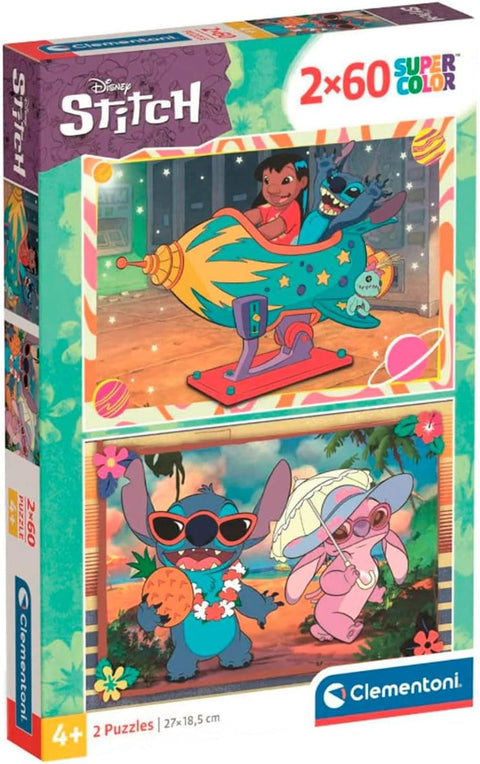 Clementoni SuperColor Disney Stitch Puzzle 2x60cm
