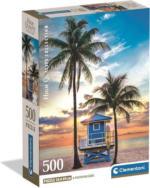Clementoni HQC Miami Beach Florida Puzzle 500 Pieces