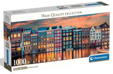 Clementoni HQC Panorama Bright Amsterdam Puzzle 1000 Pieces