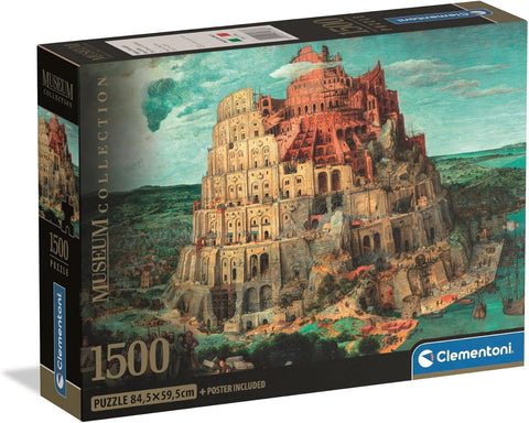 Clementoni Museum Babel Tower Puzzle 1500 Pieces