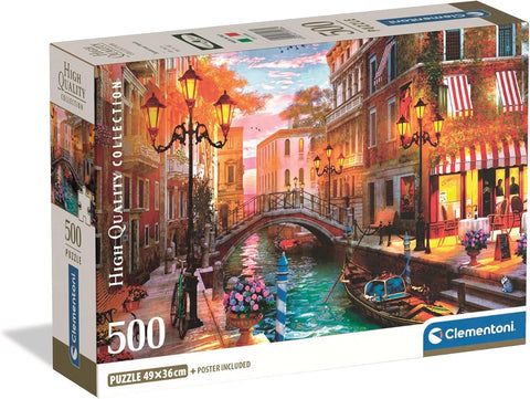 Clementoni HQC Sunset Over Venice Puzzle 500 Pieces