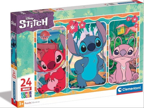 Clementoni SuperColor Disney Stitch Maxi Puzzle 24 Pieces