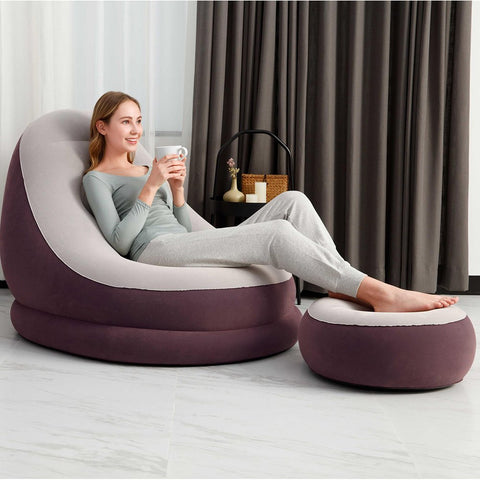 Bestway Comfort Cruiser Inflatable Chair With Footrest 121x100x86cm