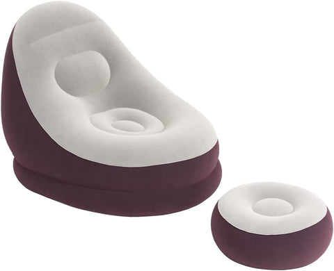 Bestway Comfort Cruiser Inflatable Chair With Footrest 121x100x86cm