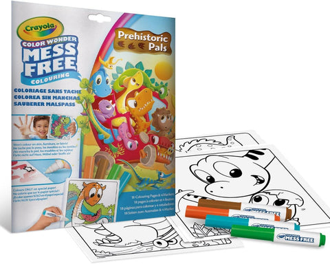 Crayola Color Wonder Mess Free Prehistoric Pals Coloring Set