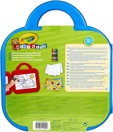 Crayola Mini Kids Washable Colour & Erase Activity Set