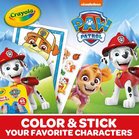 Crayola Paw Patrol Color & Sticker Kit