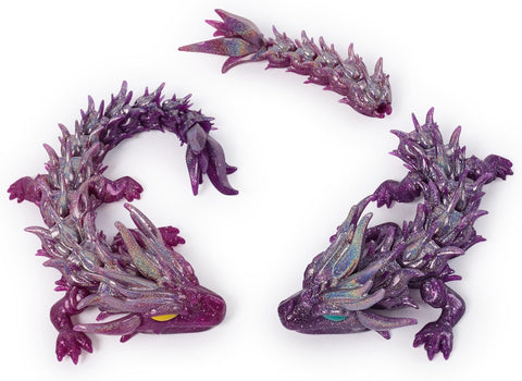CrystaLynx Dragons, 12.5-inch Collectible Articulated Dragon & Blind Box Display Egg 6073428
