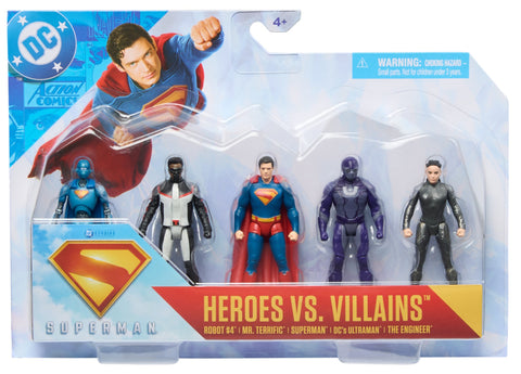 DC Comics Superman Movie Heroes Vs. Villains 3-inch Action Figure 5-Pack