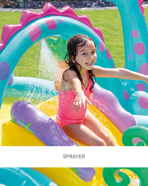 Intex Dinoland Inflatable Play Center With Slide 333x229x112cm