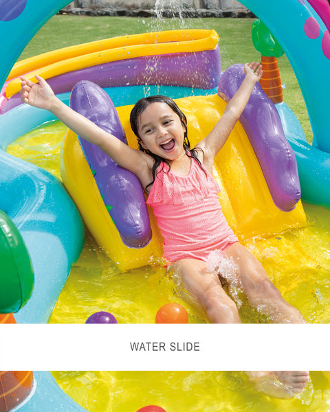 Intex Dinoland Inflatable Play Center With Slide 333x229x112cm
