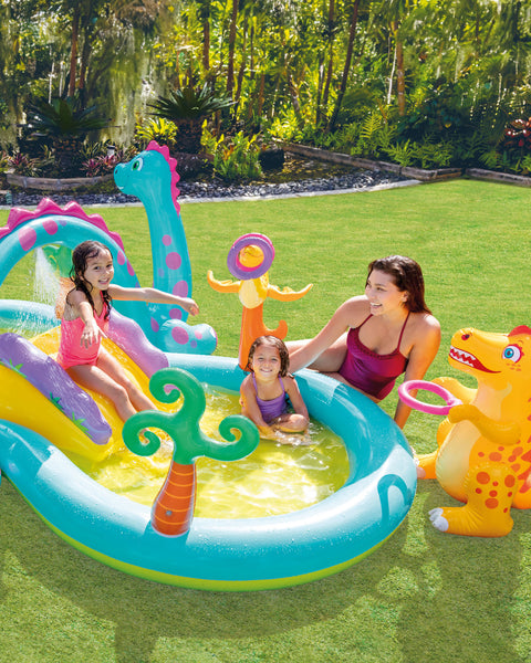 Intex Dinoland Inflatable Play Center With Slide 333x229x112cm