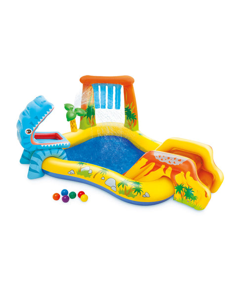 Intex Dinosaur Inflatable Play Center With Slide 249x191x109cm