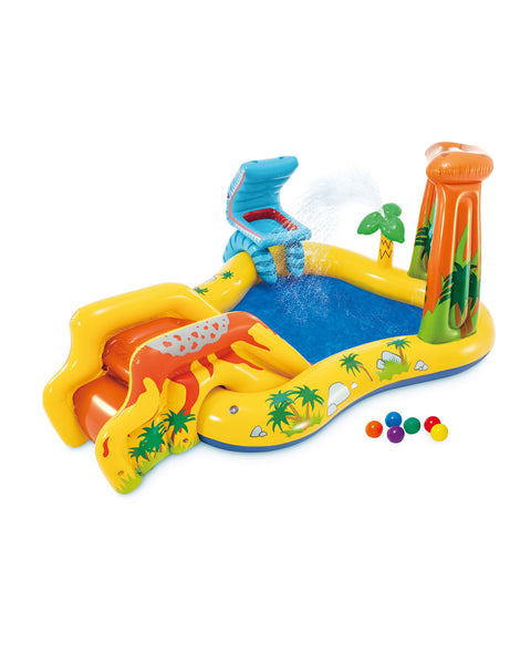 Intex Dinosaur Inflatable Play Center With Slide 249x191x109cm