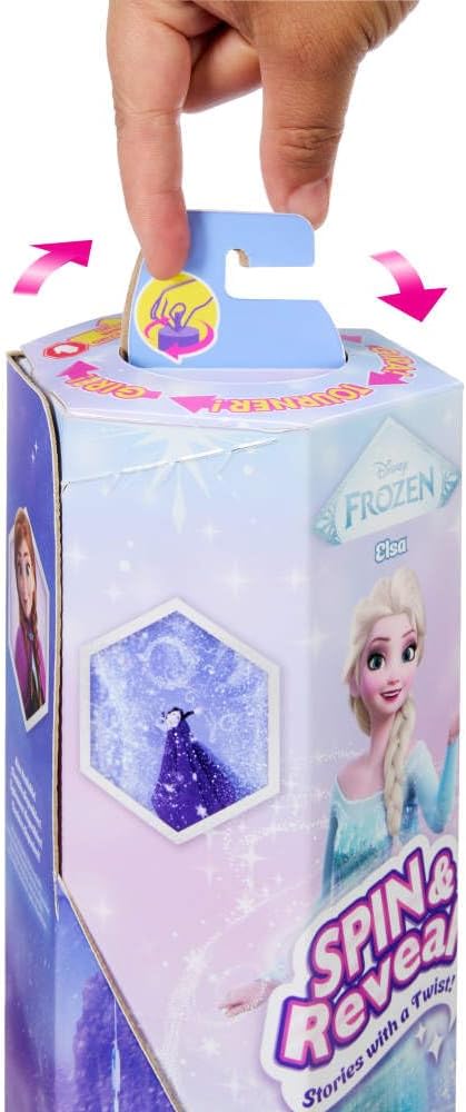 Disney Frozen Spin & Reveal Elsa Fashion Doll & Accessories With 11 Surprises